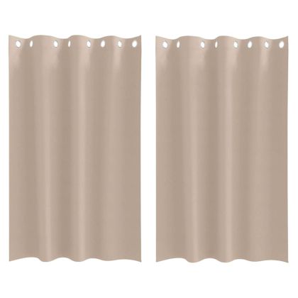 Завеси за затъмняване с пръстени 2 pcs Таупе 175 x 140 см