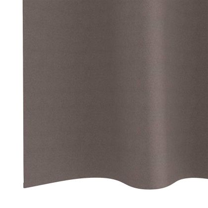 Завеси за затъмняване с пръстени 2 pcs Тъмен кафяв 140 x 140 cm