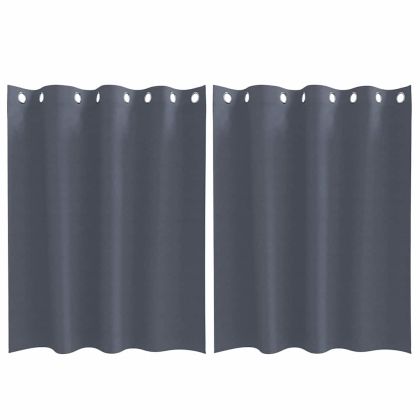 Завеси за затъмняване с пръстени 2 pcs Антрацит 140 x 140 cm