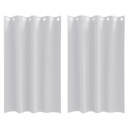 Завеси за затъмняване с пръстени 2 pcs Светло Сиво 175 x 140 см