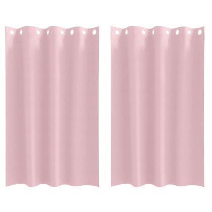 Завеси за затъмняване с пръстени 2 pcs Бебешко розово