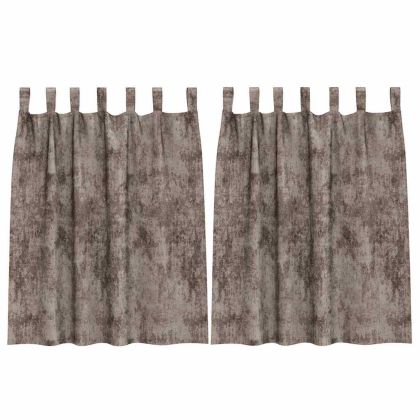 Кадифени завеси С завеси 2 pcs Капучино 140 x 140 cm Кадифе