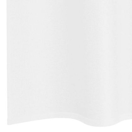 Перде от воал С завеси 2 pcs Бяло 245 x 140 см Полиестер