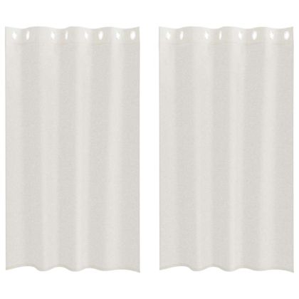 Перде от воал С завеси 2 pcs Крем 175 x 140 см Полиестер