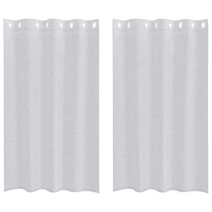 Перде от воал С завеси 2 pcs Светлосиво 175 x 140 см Полиестер