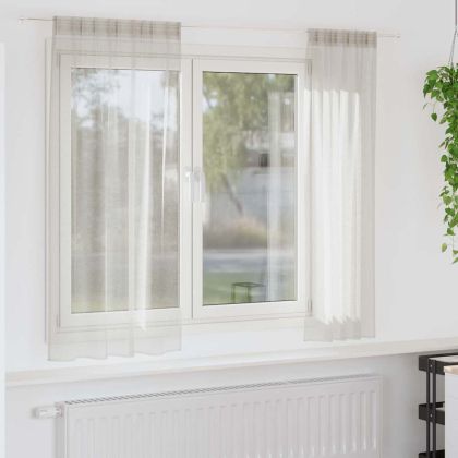 Перде от воал С завеси 2 pcs Крем 175 x 140 см Полиестер