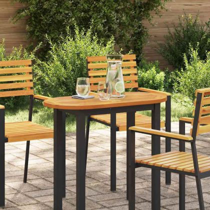 Топ за маса Кафяво 80 x 40 x 2 cm Акациево дърво масив