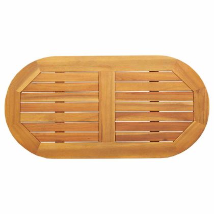 Топ за маса Кафяво 90 x 45 x 2 см Акациево дърво масив