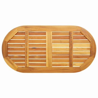 Топ за маса Кафяво 110 x 55 x 2 см Акациево дърво масив