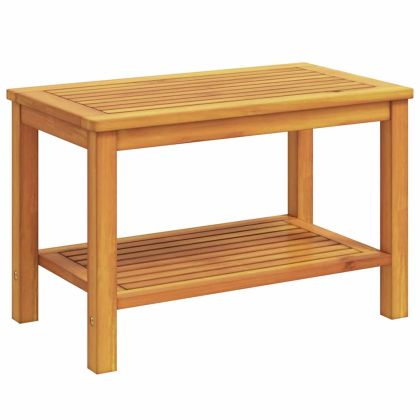 Масичка за кафе Кафяво 70 x 40 x 45 см Акациево дърво масив