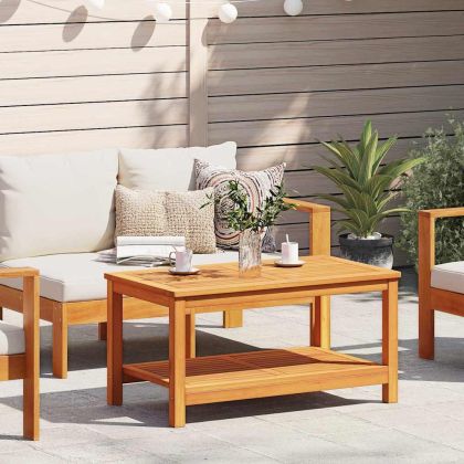 Масичка за кафе Кафяво 110 x 55 x 45 cm Акациево дърво масив