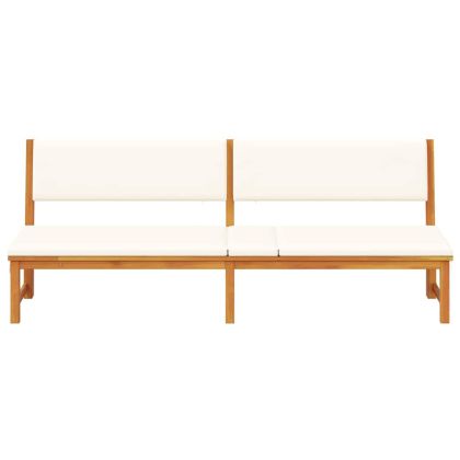 Шезлонг Кафяво 200 x 57 x 75 см Масивна акациева дървесина