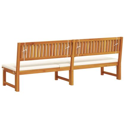 Шезлонг Кафяво 200 x 57 x 75 см Масивна акациева дървесина