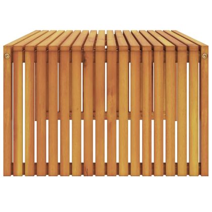 Масичка за кафе Кафяво 110 x 55 x 35 cm Акациево дърво масив