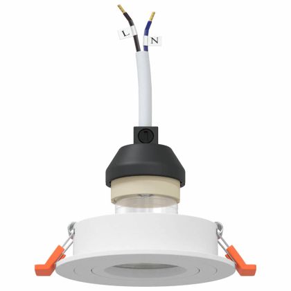 Спотлайтове с прожектори 6 pcs Бяло 9 x 9 x см Алуминий