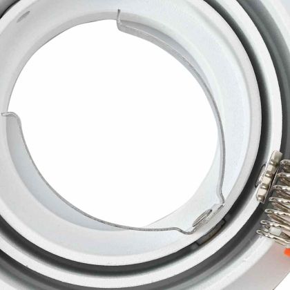 Спотлайтове с прожектори 24 pcs Бяло 9 x 9 x см Алуминий