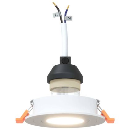 Спотлайтове с прожектори 24 pcs Бяло 9 x 9 x см Алуминий