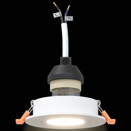 Спотлайтове с прожектори 24 pcs Бяло 9 x 9 x см Алуминий