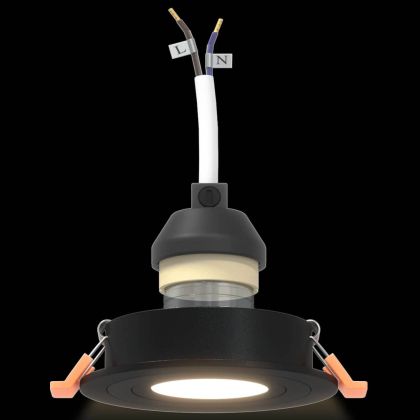 Спотлайтове с прожектори 6 pcs Черно 9 x 9 x см Алуминий