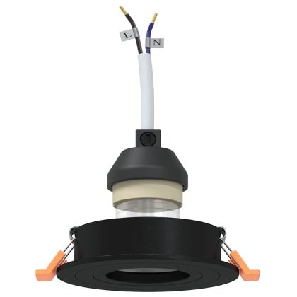 Спотлайтове с прожектори 12 pcs Черно 9 x 9 x см Алуминий