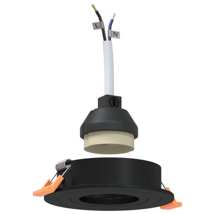 Спотлайтове с прожектори 24 pcs Черно 9 x 9 x см Алуминий