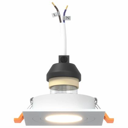 Спотлайтове с прожектори 12 pcs Бяло 9 x 9 x см Алуминий