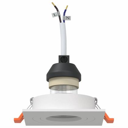 Спотлайтове с прожектори 24 pcs Бяло 9 x 9 x см Алуминий