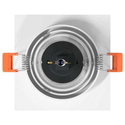 Спотлайтове с прожектори 24 pcs Бяло 9 x 9 x см Алуминий