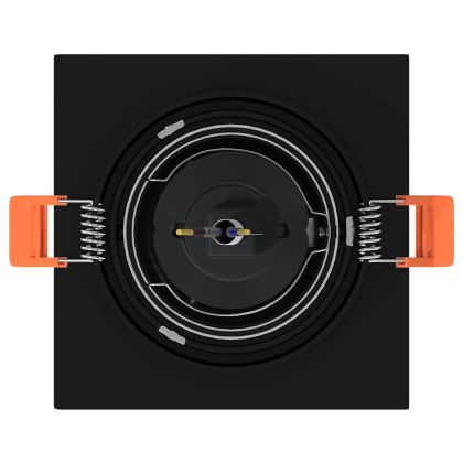 Спотлайтове с прожектори 24 pcs Черно 9 x 9 x см Алуминий