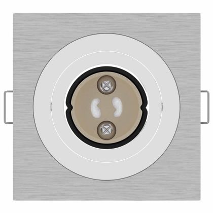 Спотлайтове с прожектори 24 pcs Сребрист 9 x 9 x см Алуминий