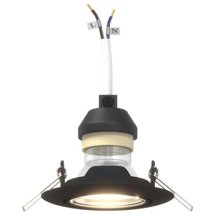 Спотлайтове с прожектори 12 pcs Черно 9 x 9 см Метал