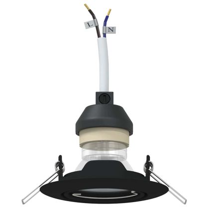 Спотлайтове с прожектори 24 pcs Черно 9 x 9 см Метал