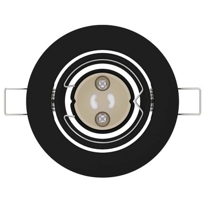 Спотлайтове с прожектори 24 pcs Черно 9 x 9 см Метал