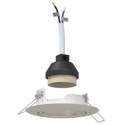 Спотлайтове с прожектори 6 pcs Бяло 9 x 9 см Метал