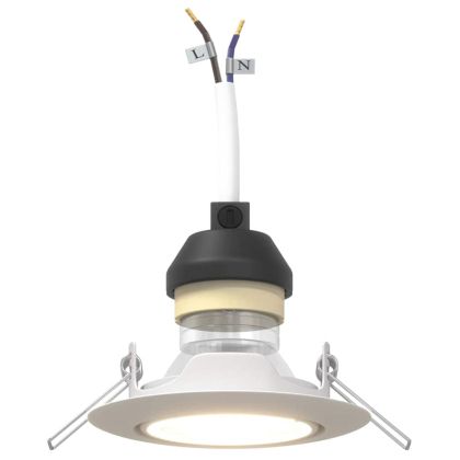 Спотлайтове с прожектори 6 pcs Бяло 9 x 9 см Метал