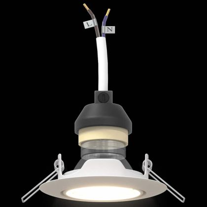 Спотлайтове с прожектори 6 pcs Бяло 9 x 9 см Метал