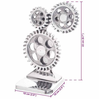 Подпори за книги 2 pcs Сребрист 10 x 10 x 22 см Алуминий