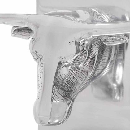 Подпори за книги 2 pcs Сребрист 21.5 x 15.5 x 20 см Алуминий