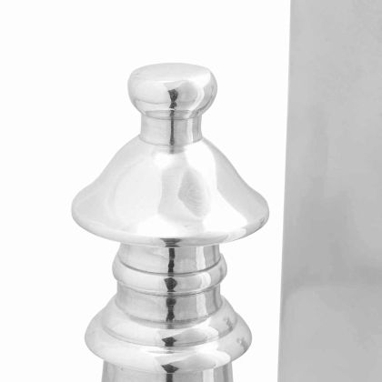 Подпори за книги 2 pcs Сребрист 11 x 12 x 19.5 см Алуминий