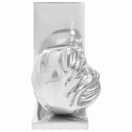 Подпори за книги 2 pcs Сребрист 8 x 12 x 16.5 см Алуминий