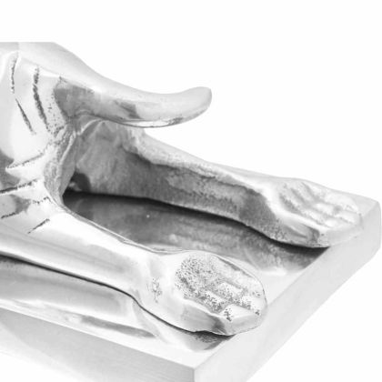 Подпори за книги 2 pcs Сребрист 12 x 15 x 18 см Алуминий