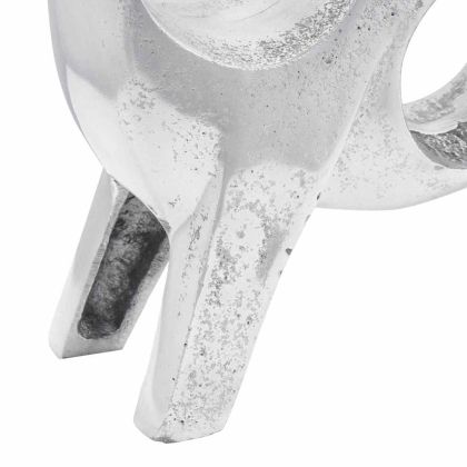 Скулптура на бик Сребрист 22 x 9.5 x 34 см Алуминий