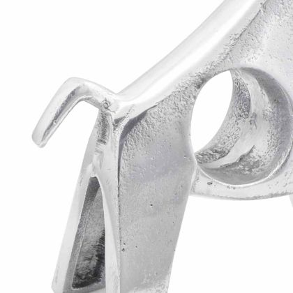 Скулптура на бик Сребрист 22 x 9.5 x 34 см Алуминий