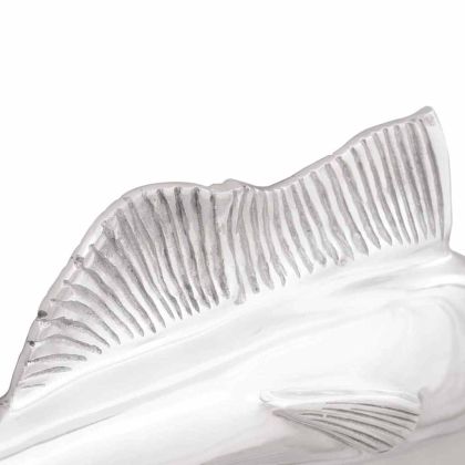 Скулптура Сребрист 91 x 8 x 26 см Алуминий