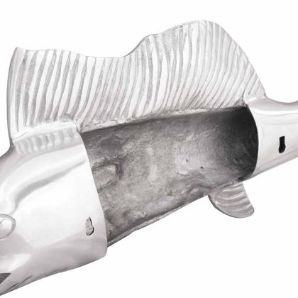 Скулптура Сребрист 91 x 8 x 26 см Алуминий