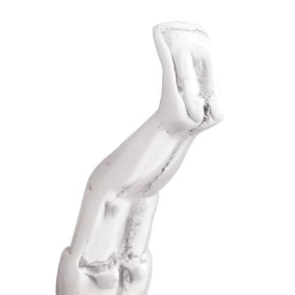 Скулптура Сребрист 22 x 8 x 25 см Алуминий