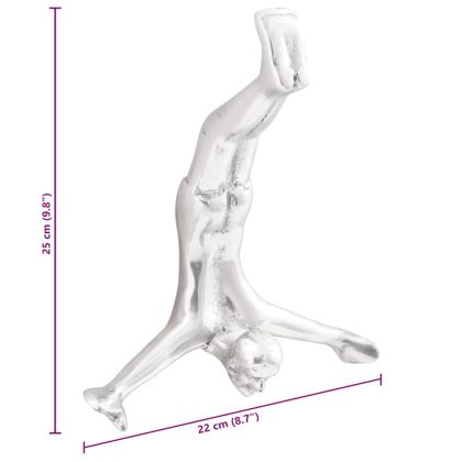 Скулптура Сребрист 22 x 8 x 25 см Алуминий