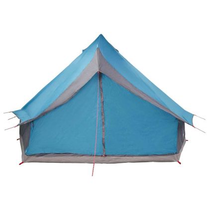 Семейна типи палатка с покрив Синьо и сиво 400 x 346 x 250 см