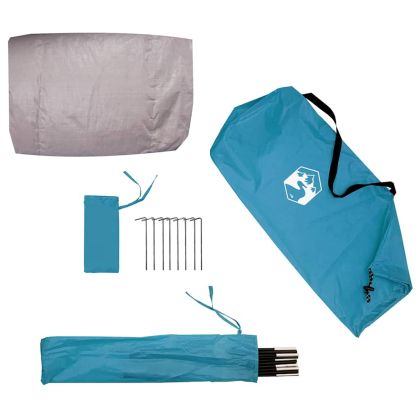 Палатка за съхранение на велосипеди Синьо 210 x 90 x 174 см