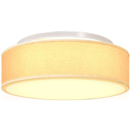 Таванна лампа Бяло 38 x 13.5 см текстил